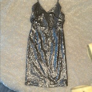 Silver Sequin Dress by Cooper St